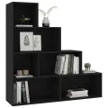 Bibliothèque/Séparateur de pièce Noir 155x24x160 cm Aggloméré