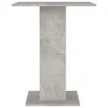 Table de bistro Gris béton 60x60x75 cm Aggloméré
