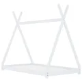 Cadre de lit d'enfant Blanc Bois de pin massif 80x160 cm