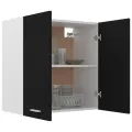 Armoire suspendue Noir 60x31x60 cm Aggloméré
