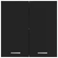 Armoire suspendue Noir 60x31x60 cm Aggloméré