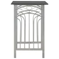 Ensemble de bar 3 pcs Bois et acier Noir