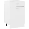 Armoire de plancher à tiroir Blanc 50x46x81,5 cm Aggloméré