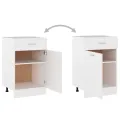 Armoire de plancher à tiroir Blanc 50x46x81,5 cm Aggloméré