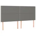 cadre de lit avec matelas Gris foncé 160x200cm Tissu