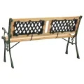 Banc de jardin 122 cm Fonte et bois de sapin massif