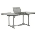 Table de jardin Gris 200x100x75 cm Bois d'acacia massif