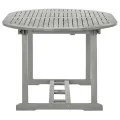 Table de jardin Gris 200x100x75 cm Bois d'acacia massif