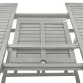 Table de jardin Gris 200x100x75 cm Bois d'acacia massif