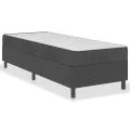 cadre de lit Gris foncé Tissu 90x200 cm