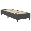 cadre de lit Gris foncé Tissu 90x200 cm