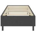 cadre de lit Gris foncé Tissu 90x200 cm