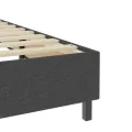 cadre de lit Gris foncé Tissu 90x200 cm