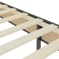 cadre de lit Gris foncé Tissu 90x200 cm