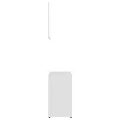 Ensemble de meubles de salle de bain 3 pcs Blanc Aggloméré