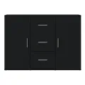 Buffet Noir 91x29,5x65 cm Bois d'ingénierie