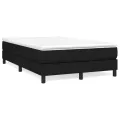 cadre de lit avec matelas Noir 120x200 cm Tissu
