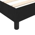 cadre de lit avec matelas Noir 120x200 cm Tissu