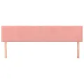 Têtes de lit 2 pcs Rose 100x5x78/88 cm Velours