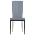 Chaises à manger lot de 4 Gris clair Velours