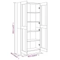 Armoire à livres Chêne fumé 82,5x30,5x185,5cm Bois d'ingénierie