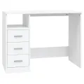 Bureau avec tiroirs Blanc 102x50x76 cm Bois d'ingénierie