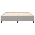cadre de lit Gris clair 160x200 cm Tissu