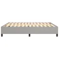 cadre de lit Gris clair 160x200 cm Tissu