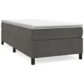 cadre de lit Gris foncé 90x200 cm Velours