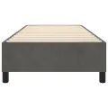 cadre de lit Gris foncé 90x200 cm Velours