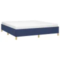 cadre de lit Bleu 160x200 cm Tissu