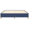 cadre de lit Bleu 160x200 cm Tissu