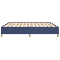 cadre de lit Bleu 160x200 cm Tissu