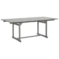 Table à dîner de jardin (150-200)x100x75cm Bois d'acacia massif