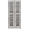 Armoire à vitrine Gris béton 82,5x30,5x185,5 cm Aggloméré