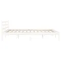 Cadre de lit Bois massif de pin 140x200 cm Blanc