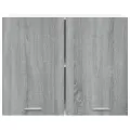 Armoire suspendue Sonoma gris 80x31x60 cm Bois d'ingénierie