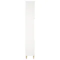 Armoire de salle de bain blanc 30x30x190 cm bois d'ingénierie