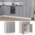 Armoire de plancher à tiroir Sonoma gris 60x46x81,5 cm