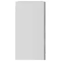 Armoire en verre suspendue Gris béton 80x31x60 cm Aggloméré