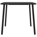 Table de jardin anthracite 80x80x71 cm acier