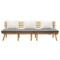 Lit de repos de jardin 200x65 cm Bois d'acacia solide