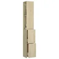 Armoire salle de bain chêne sonoma 25x26,5x170 cm