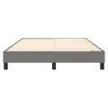 cadre de lit Gris foncé 140x190 cm Tissu