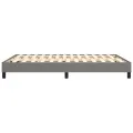 cadre de lit Gris foncé 140x190 cm Tissu