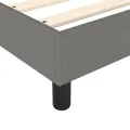 cadre de lit avec matelas Gris foncé 100x200cm Tissu