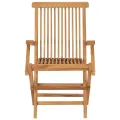 Chaises de jardin avec coussins bleu clair 4 pcs Teck massif