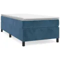 cadre de lit Bleu foncé 100x200 cm Velours