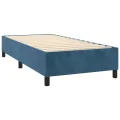 cadre de lit Bleu foncé 100x200 cm Velours