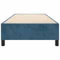 cadre de lit Bleu foncé 100x200 cm Velours